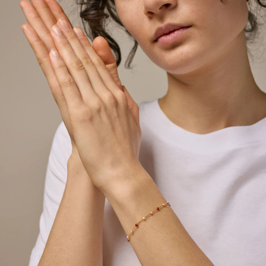 Enamel Copenhagen Armkette LOLA 18k Gold Plated Recycled Silver