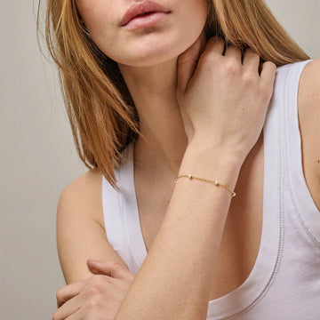 Enamel Copenhagen Armkette LOLA BOLD 18k Gold Plated Recycled Silver