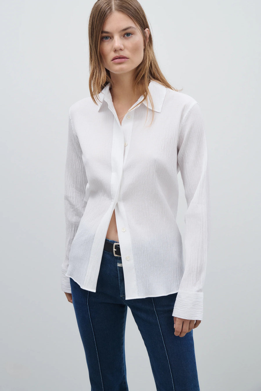 CLOSED Classic Shirt Structured Viscose-Mix