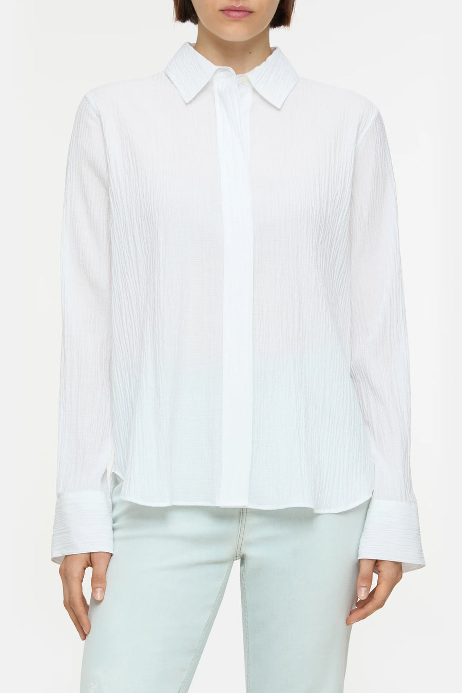 CLOSED Classic Shirt Structured Viscose-Mix