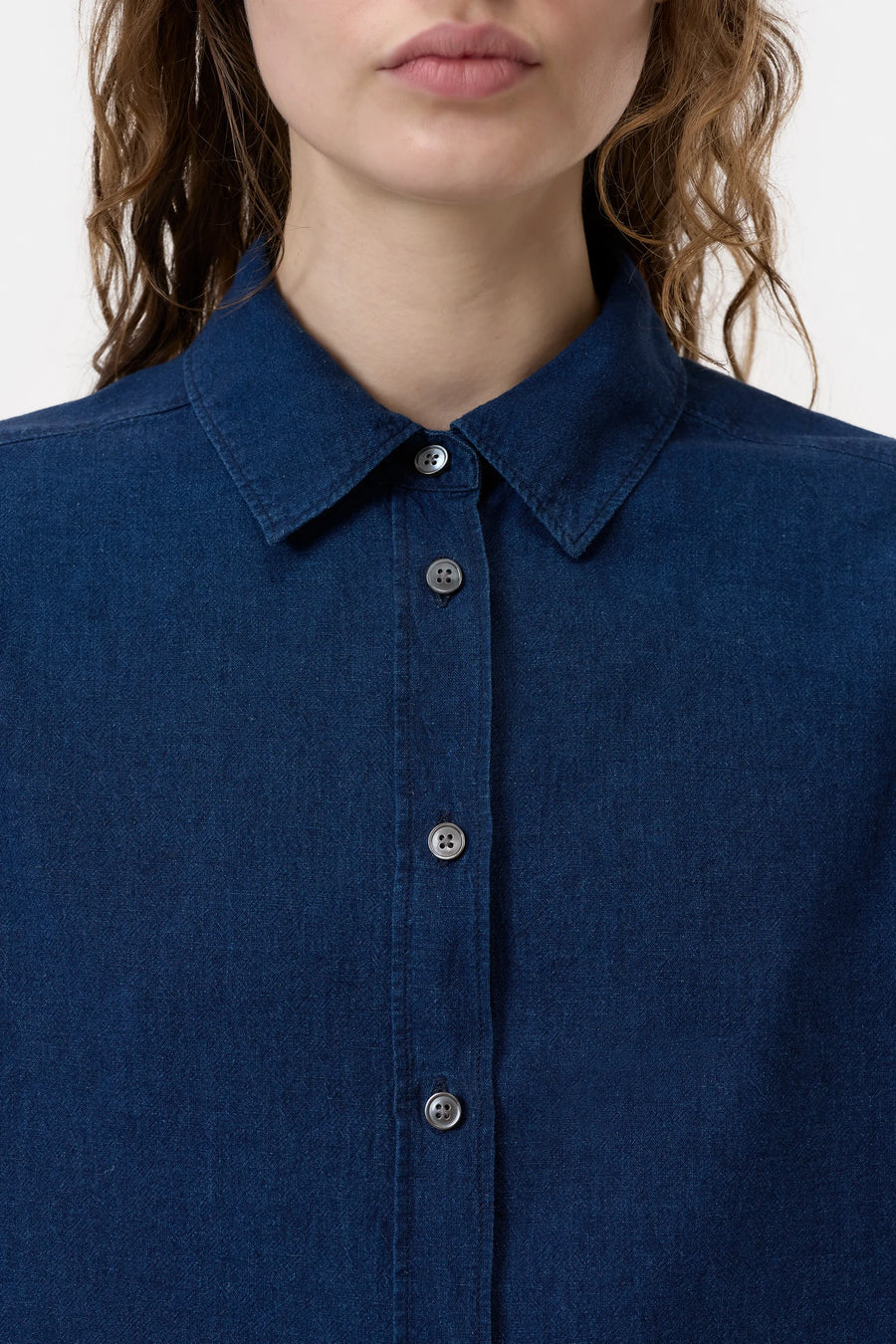 CLOSED Kurzarmbluse Linen Cotton Mix