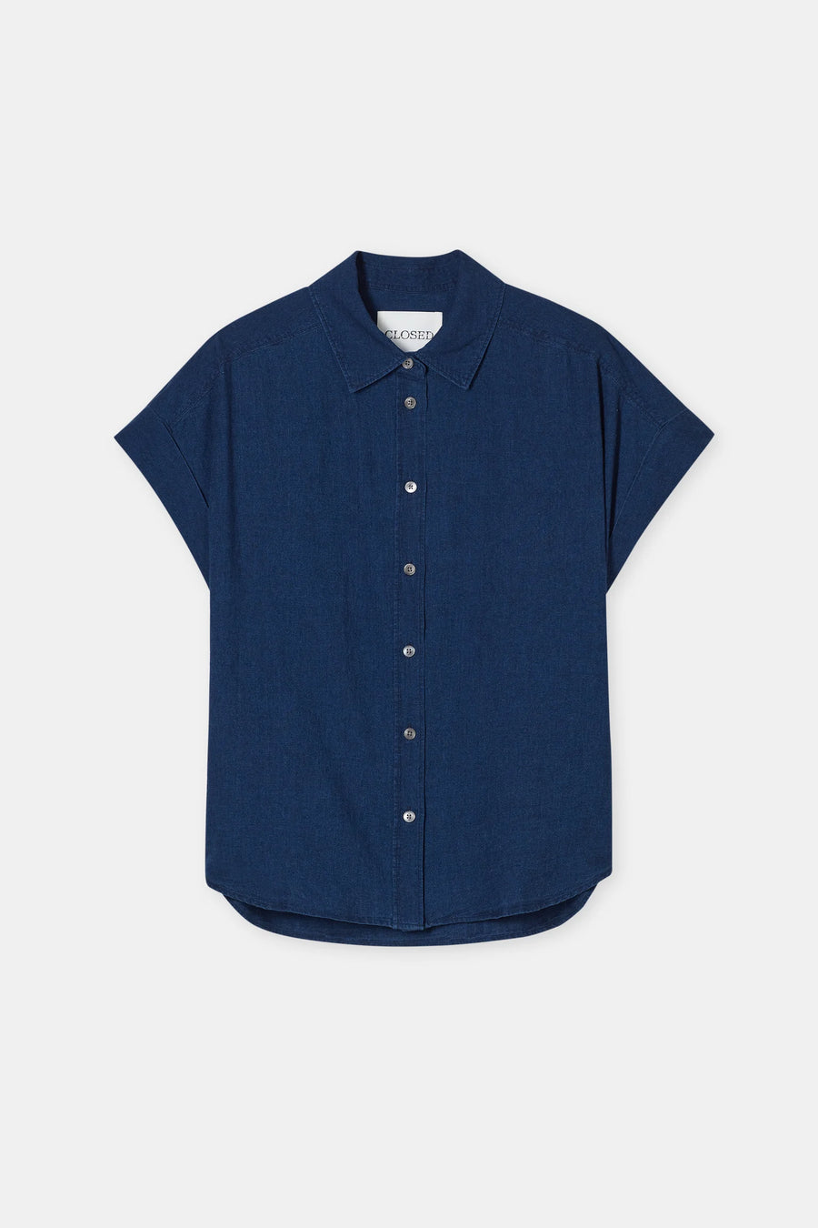 CLOSED Kurzarmbluse Linen Cotton Mix
