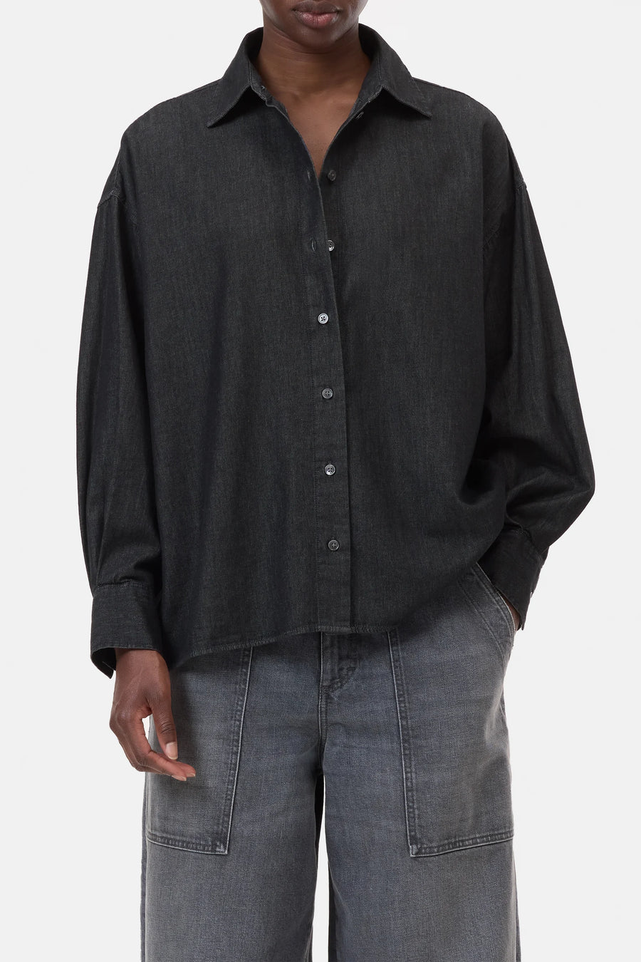 CLOSED Denim-Bluse Cotton