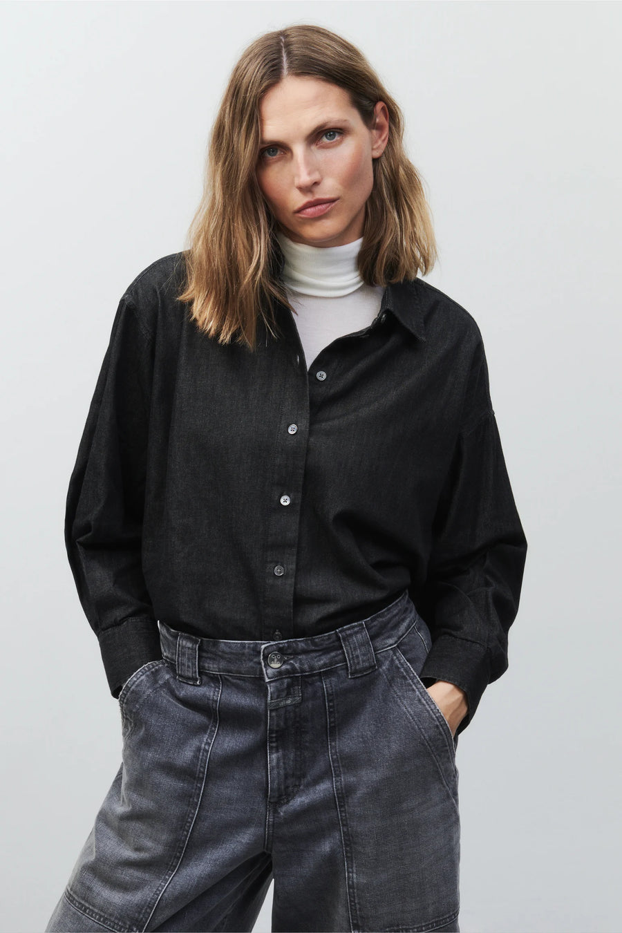 CLOSED Denim-Bluse Cotton