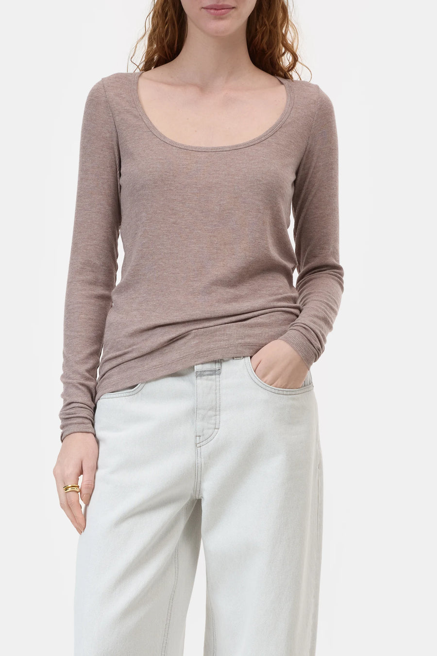 CLOSED Longsleeve Ribbed Modal Cashmere Blend