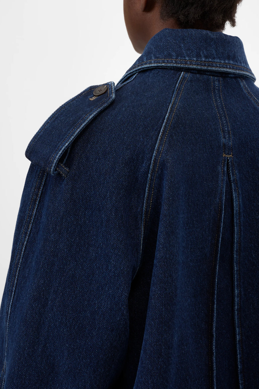 CLOSED Cropped Denim-Trench Cotton