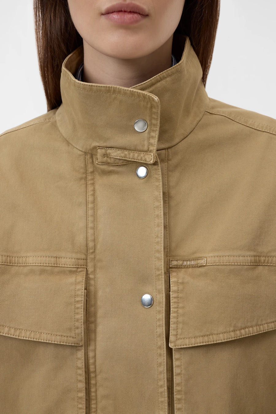 CLOSED Twill-Jacke Cotton