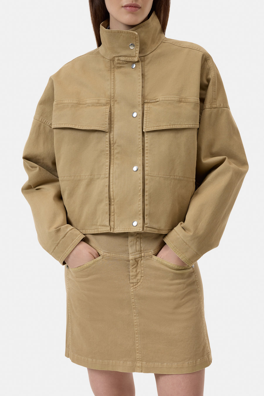 CLOSED Twill-Jacke Cotton