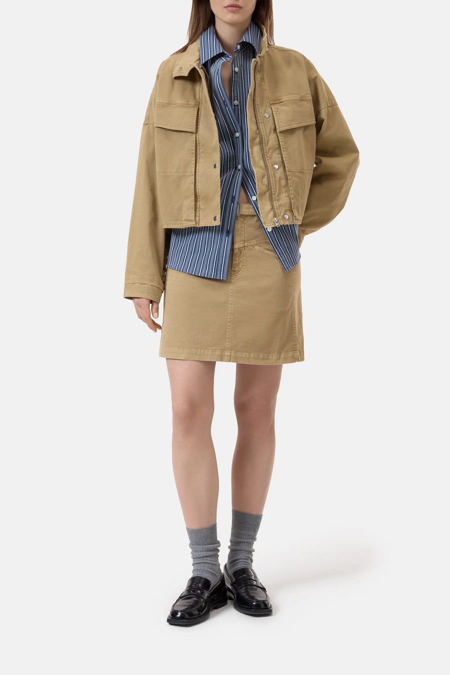 CLOSED Twill-Jacke Cotton