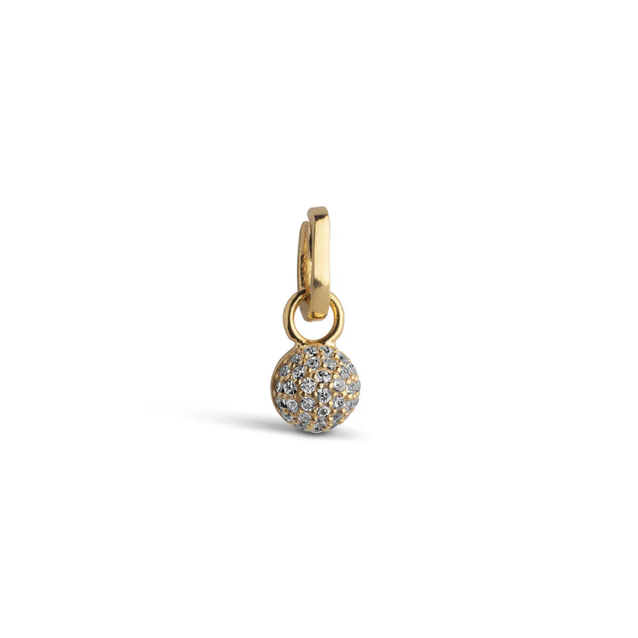Enamel Copenhagen Charm 18k Gold Plated Recycled Silver