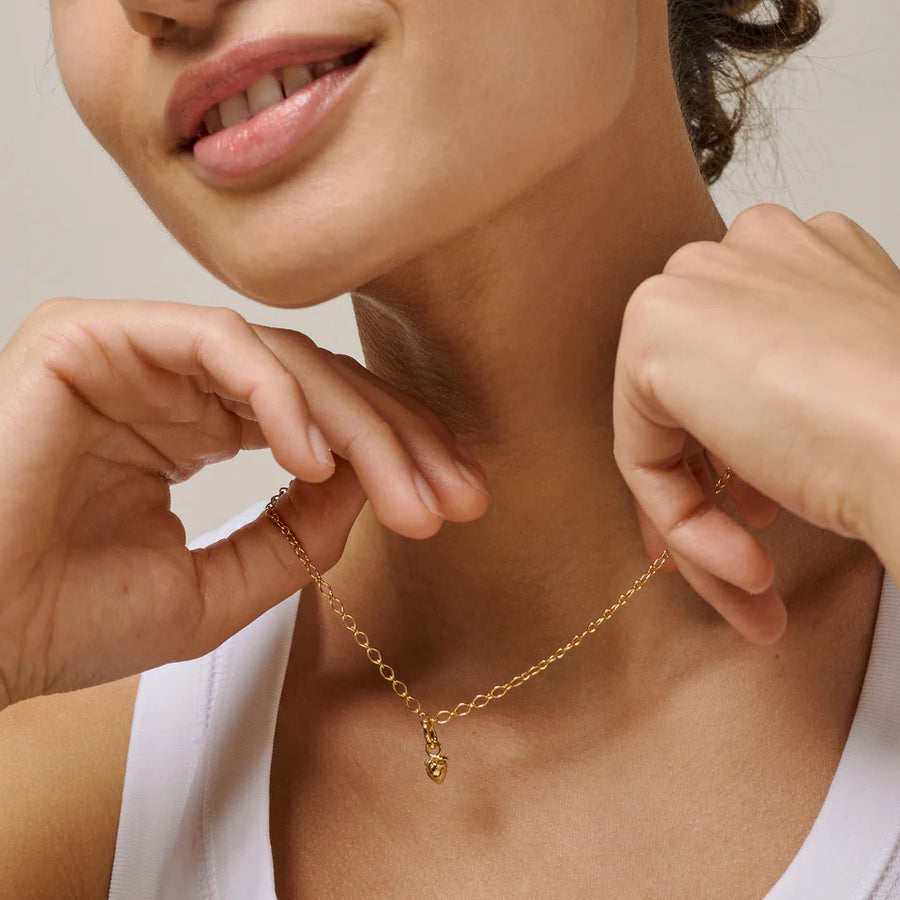 Enamel Copenhagen Charm 18k Gold Plated Recycled Silver
