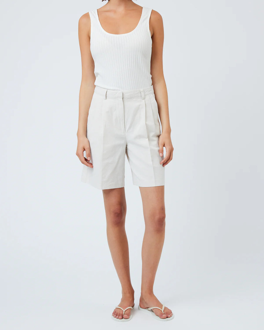 minimum Schicke Shorts mit Bundfalten DEBAS Cotton