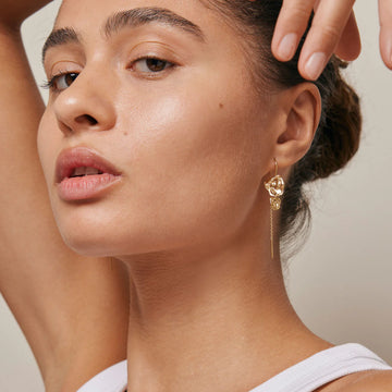 Enamel Copenhagen Ohrringe KIM 18k Gold Plated Recycled Silver