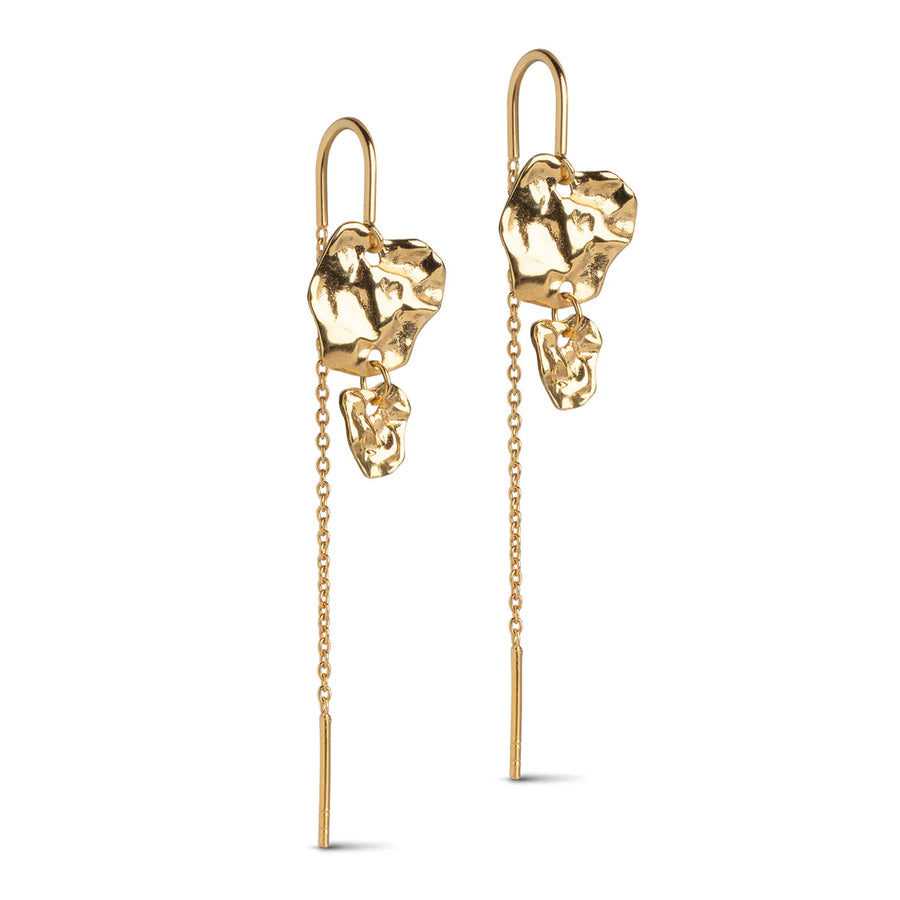 Enamel Copenhagen Ohrringe KIM 18k Gold Plated Recycled Silver