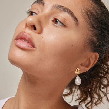 Enamel Copenhagen Ohrringe PARIS 18k Gold Plated Recycled Silver