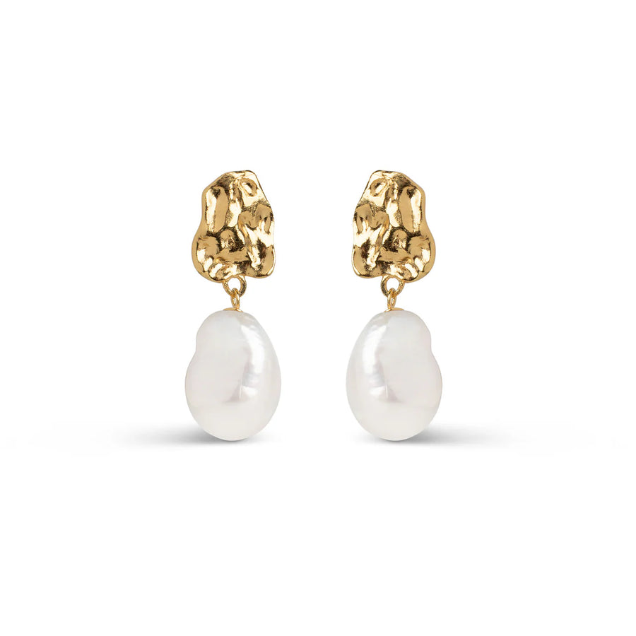 Enamel Copenhagen Ohrringe PARIS 18k Gold Plated Recycled Silver