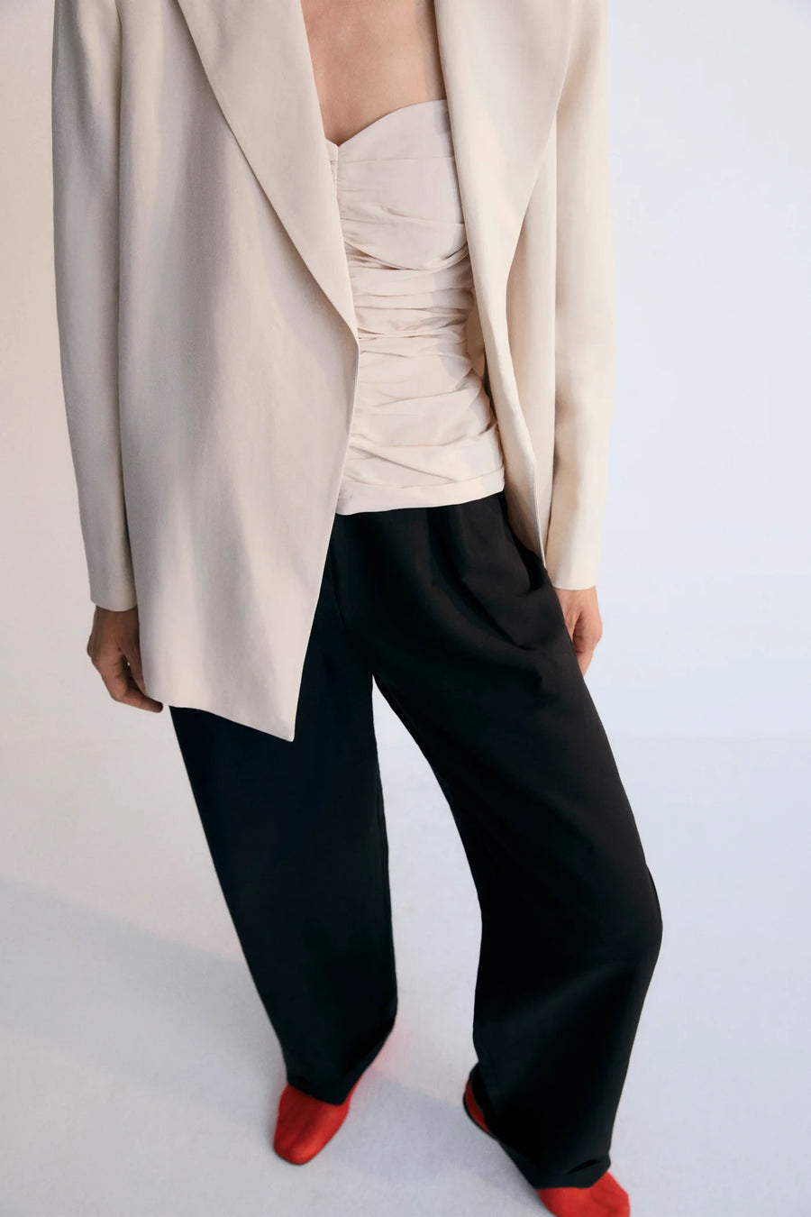 The New Society Woman Blazer EROS Rayon Linen Blend