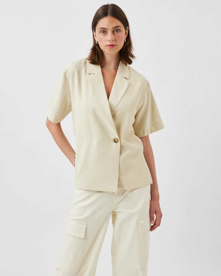 minimum Blazer kurzarm ESSAS Viskose