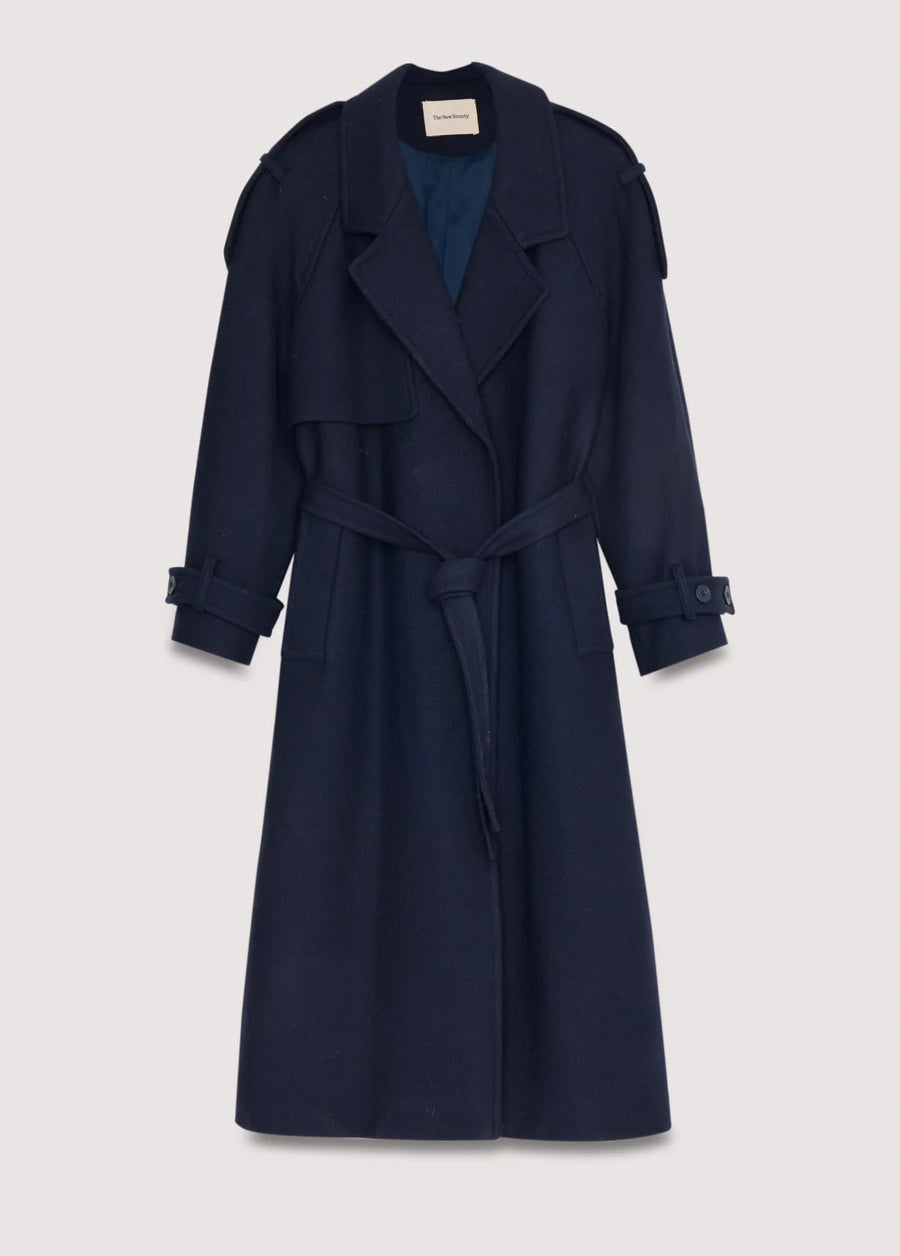 The New Society Woman Mantel FLAVIA Recycled Wool Mix