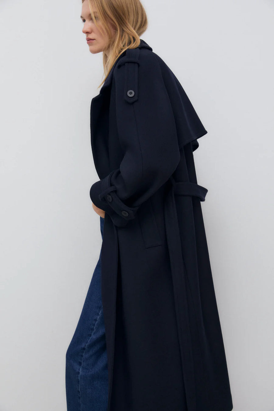 The New Society Woman Mantel FLAVIA Recycled Wool Mix