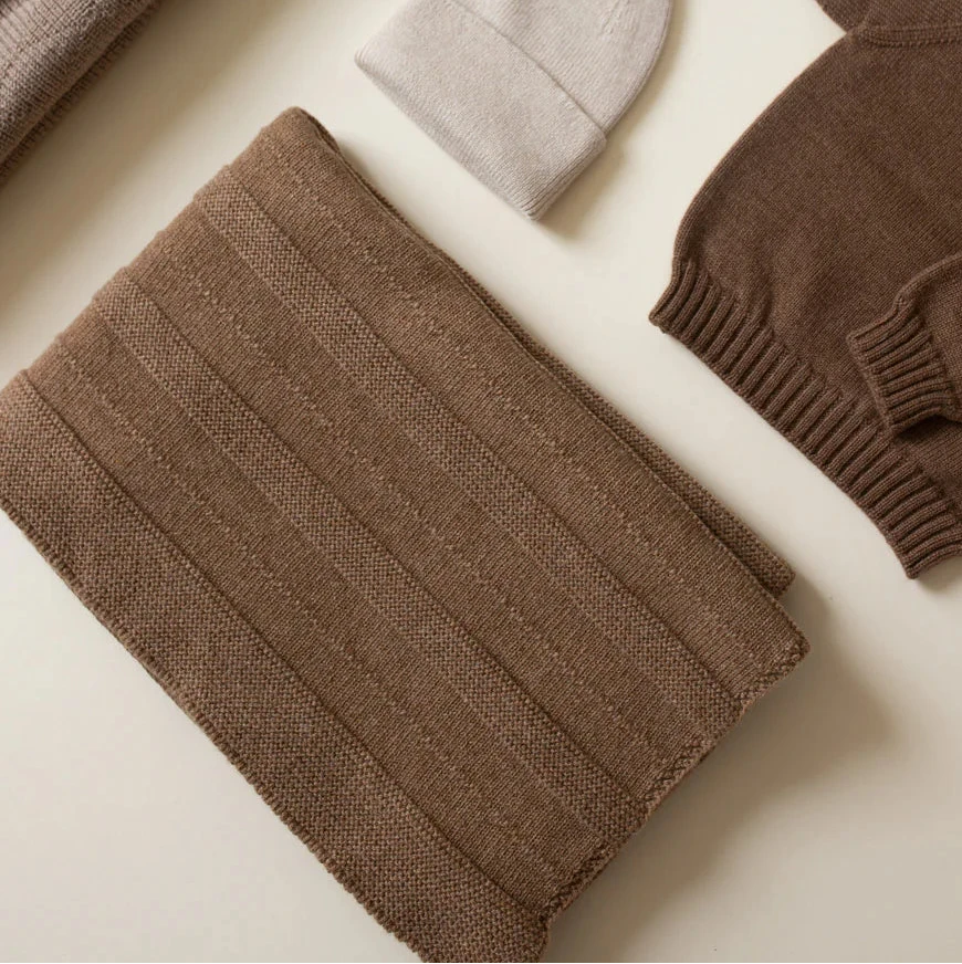 hvid Decke Holly Merino Wool