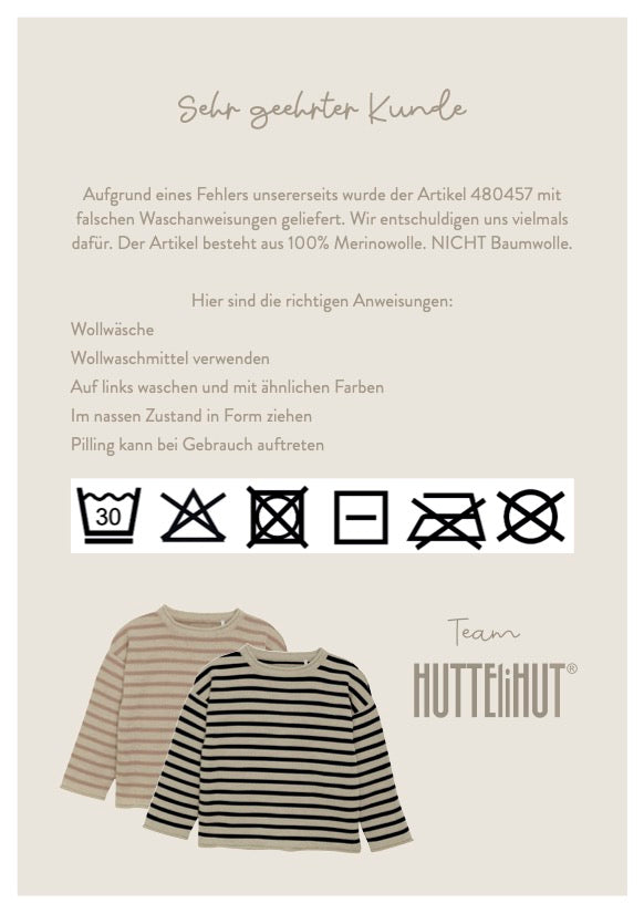 HUTTEliHUT Pullover gestreift Merino Wool