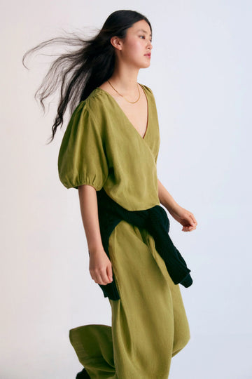 The New Society Woman Bluse HERA Linen