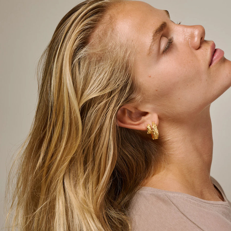 Enamel Copenhagen Ohrringe NELA 18k Gold Plated Recycled Silver