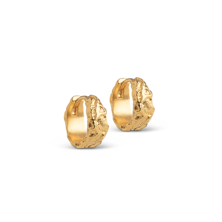 Enamel Copenhagen Ohrringe NELA 18k Gold Plated Recycled Silver
