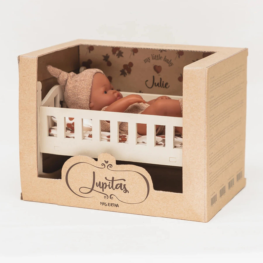 MRS. ERTHA Spielpuppe LUPITA mit Schaukelwiege