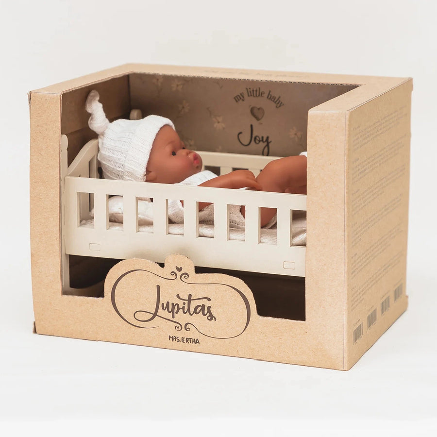 MRS. ERTHA Spielpuppe LUPITA mit Schaukelwiege
