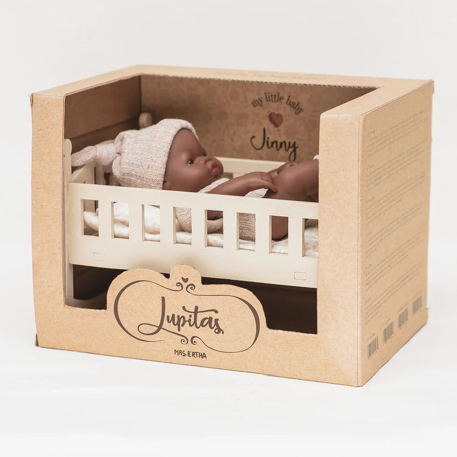 MRS. ERTHA Spielpuppe LUPITA mit Schaukelwiege