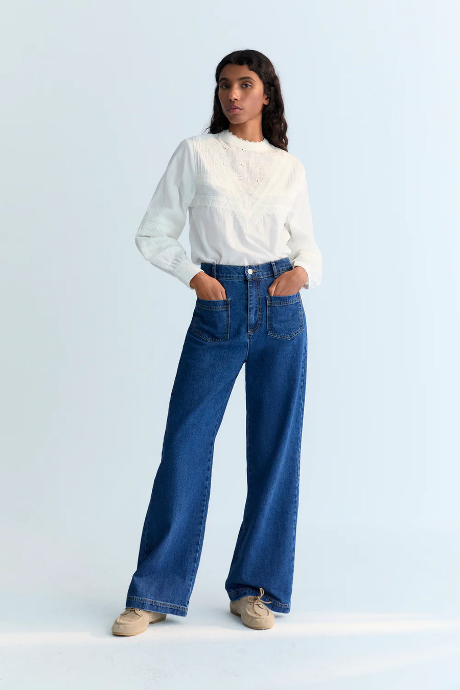 The New Society Woman Jeans INES DENIM Cotton