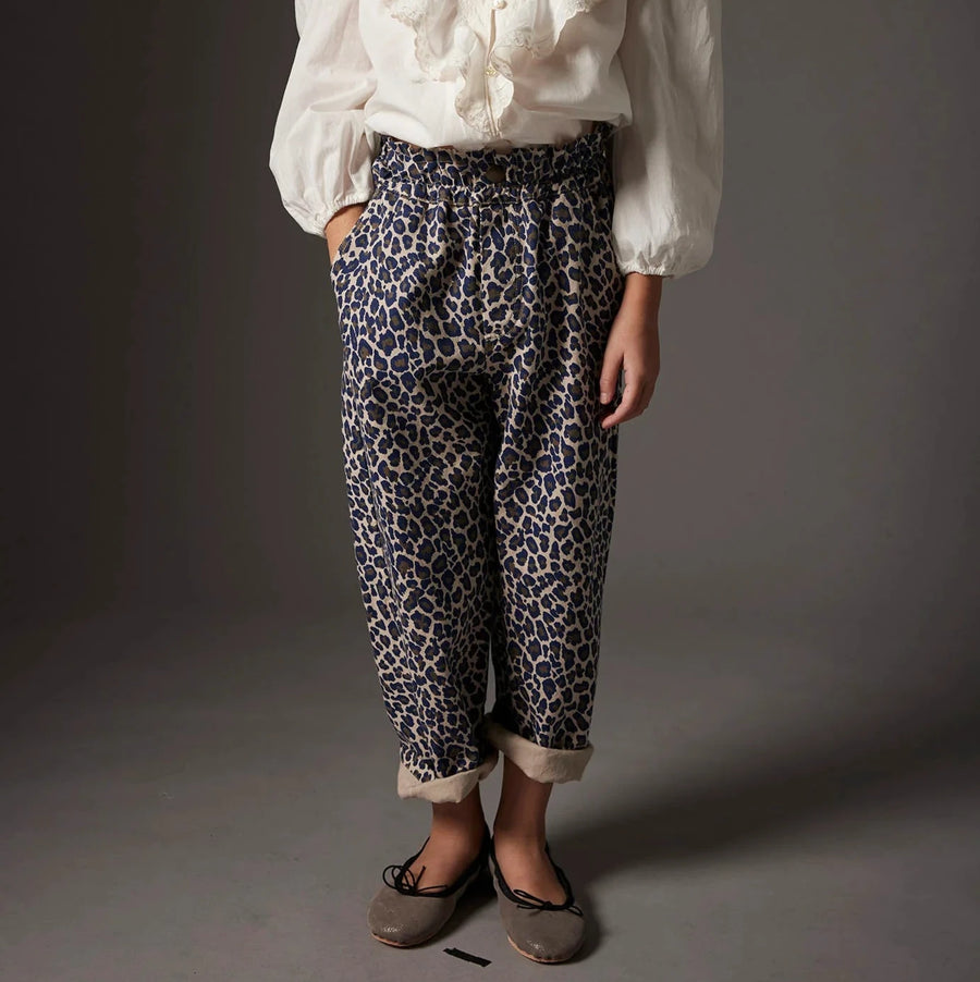 COZMO Twill-Hosen mit Animalprint PAOLAK Organic Cotton