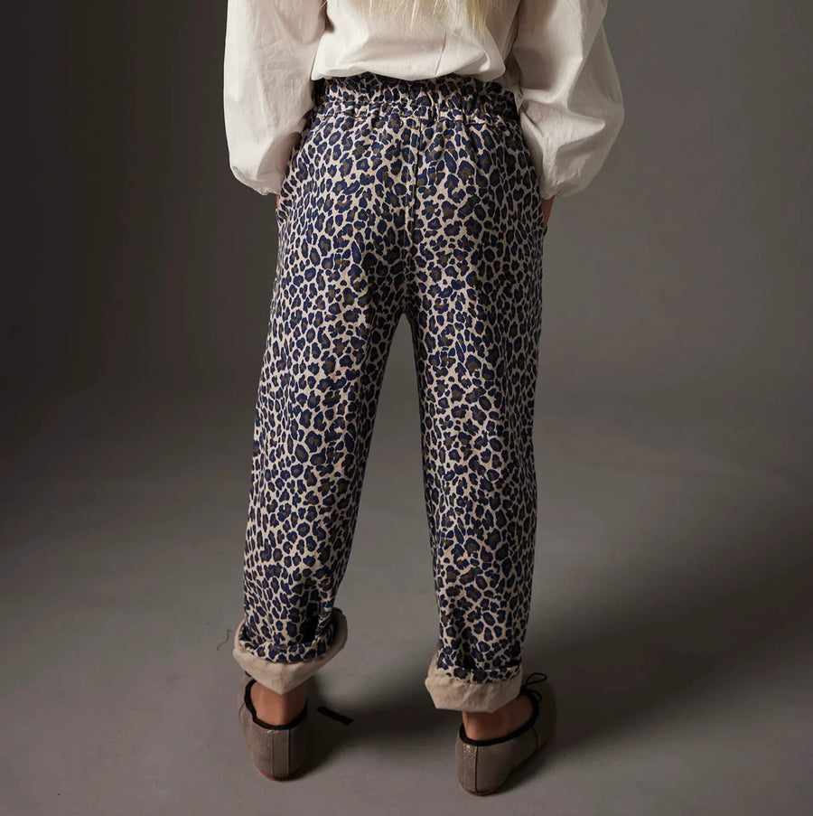 COZMO Twill-Hosen mit Animalprint PAOLAK Organic Cotton