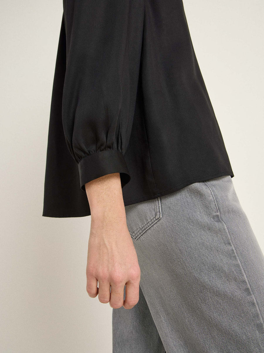 LANIUS Bluse mit Kräuseln aus TENCEL™ Lyocell