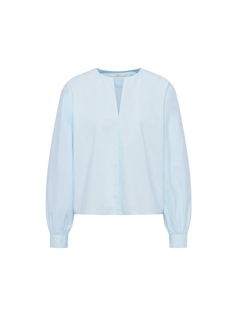 LANIUS Bluse mit Kräuseln Organic Cotton