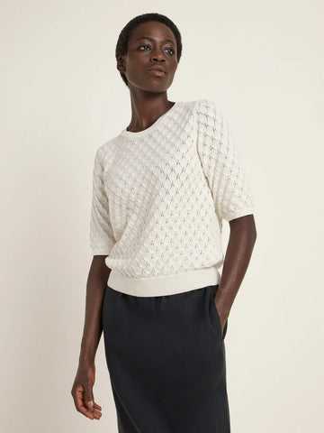 LANIUS Kurzarmpullover GOTS Organic Cotton