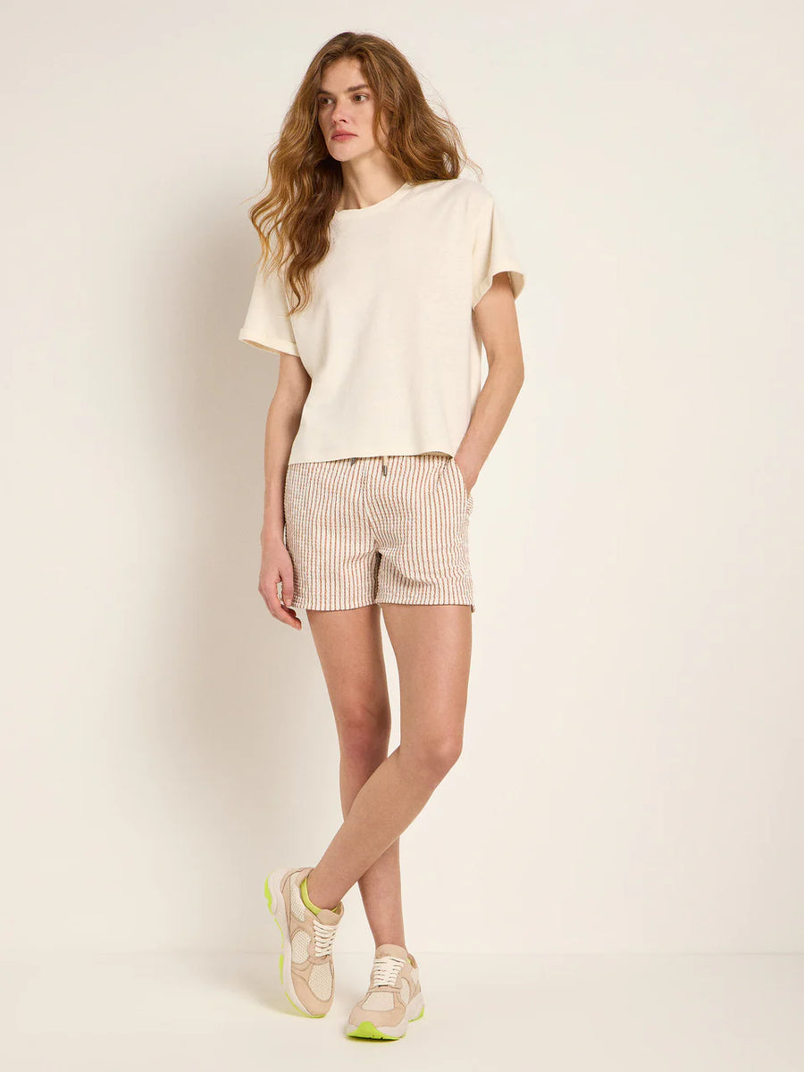 LANIUS Kurzarmshirt OCS Hemp Organic Cotton Mix
