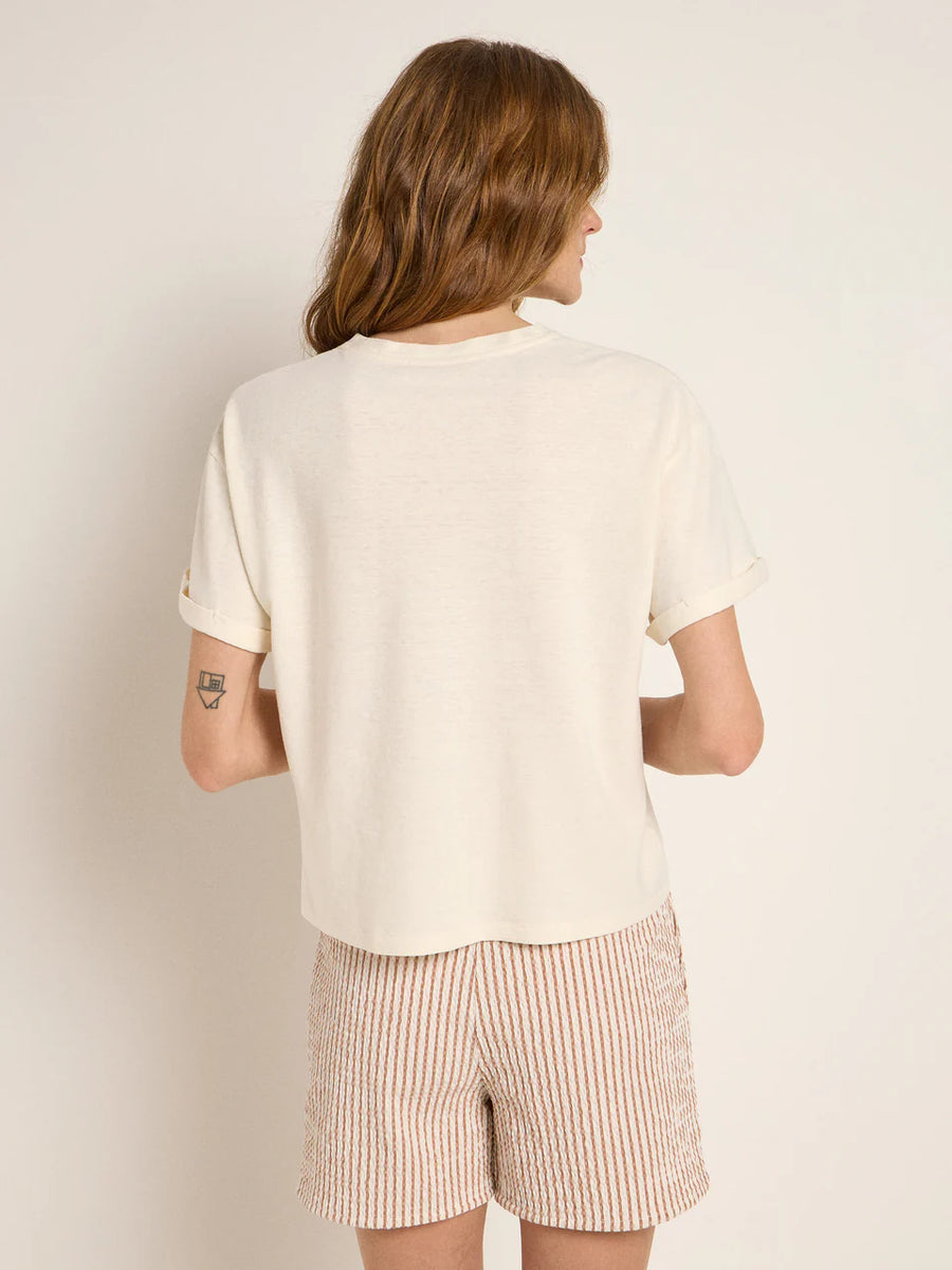 LANIUS Kurzarmshirt OCS Hemp Organic Cotton Mix