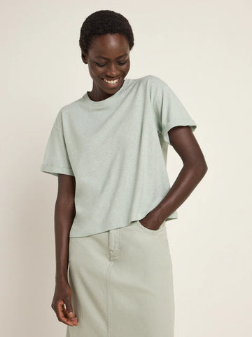 LANIUS Kurzarmshirt OCS Hemp Organic Cotton Mix