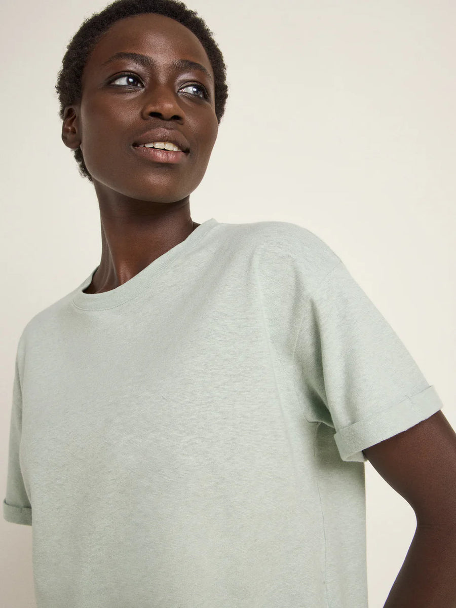 LANIUS Kurzarmshirt OCS Hemp Organic Cotton Mix