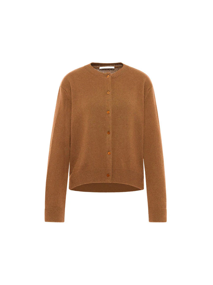 LANIUS Boxy Strickjacke Organic Wool Cotton Mix