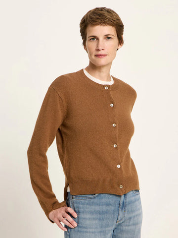 LANIUS Boxy Strickjacke Organic Wool Cotton Mix