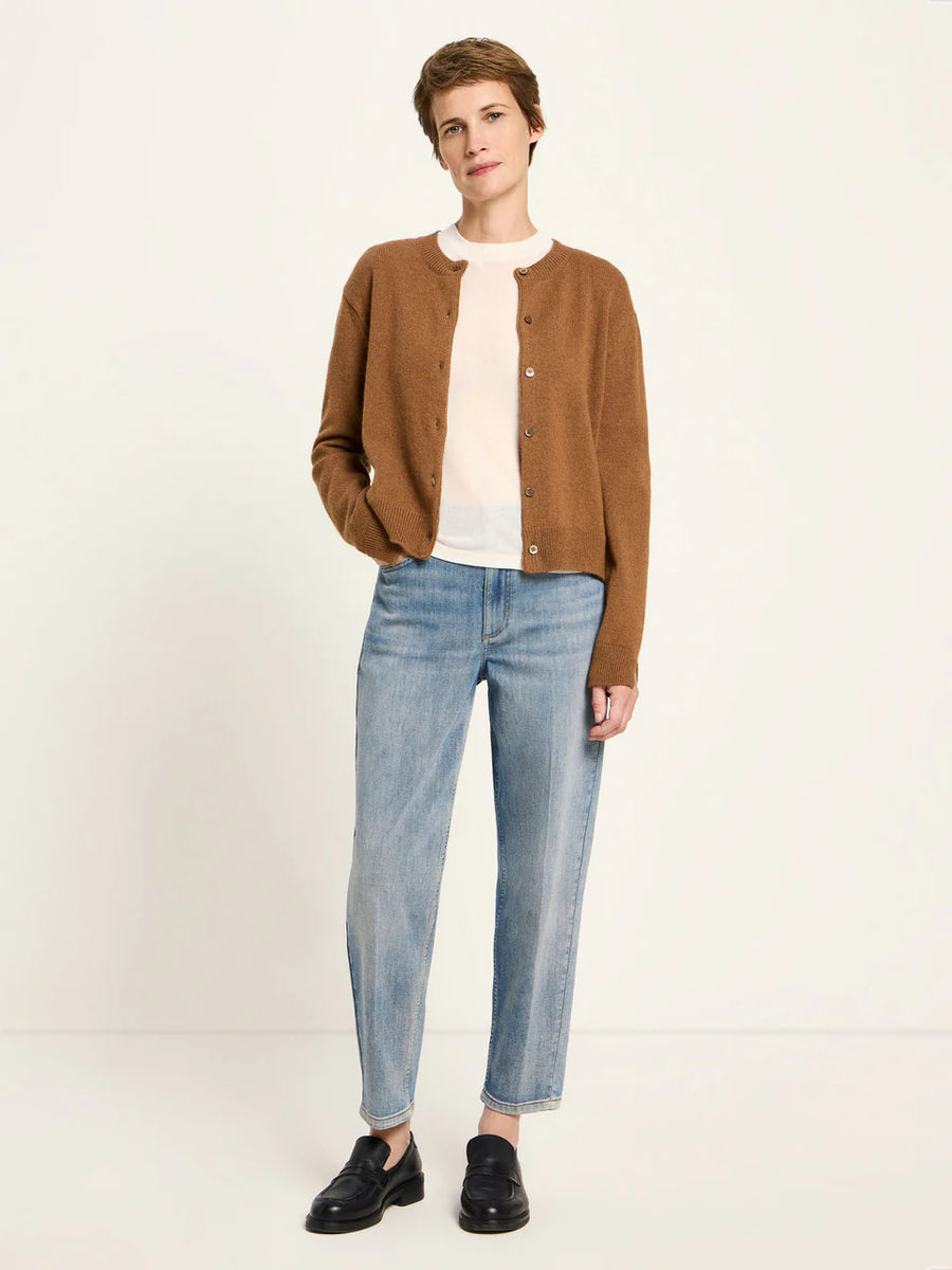 LANIUS Boxy Strickjacke Organic Wool Cotton Mix