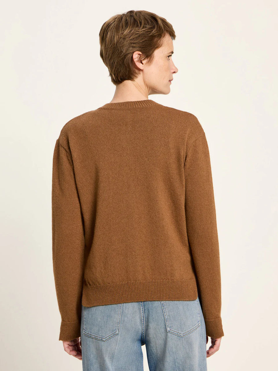 LANIUS Boxy Strickjacke Organic Wool Cotton Mix