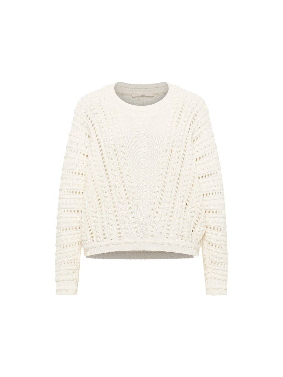 LANIUS Ajour-Pullover GOTS Organic Cotton