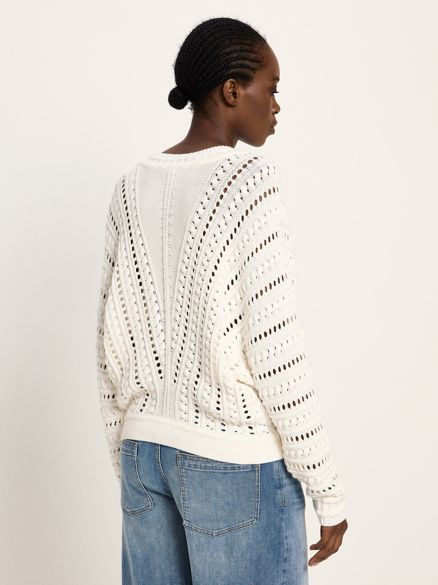 LANIUS Ajour-Pullover GOTS Organic Cotton