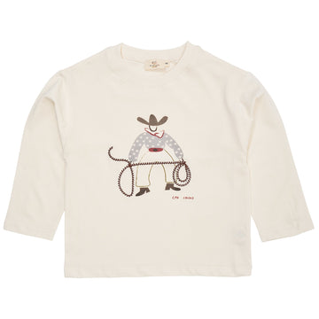 COPENHAGEN COLORS Langarmshirt mit Cowboy-Motiv Organic Cotton