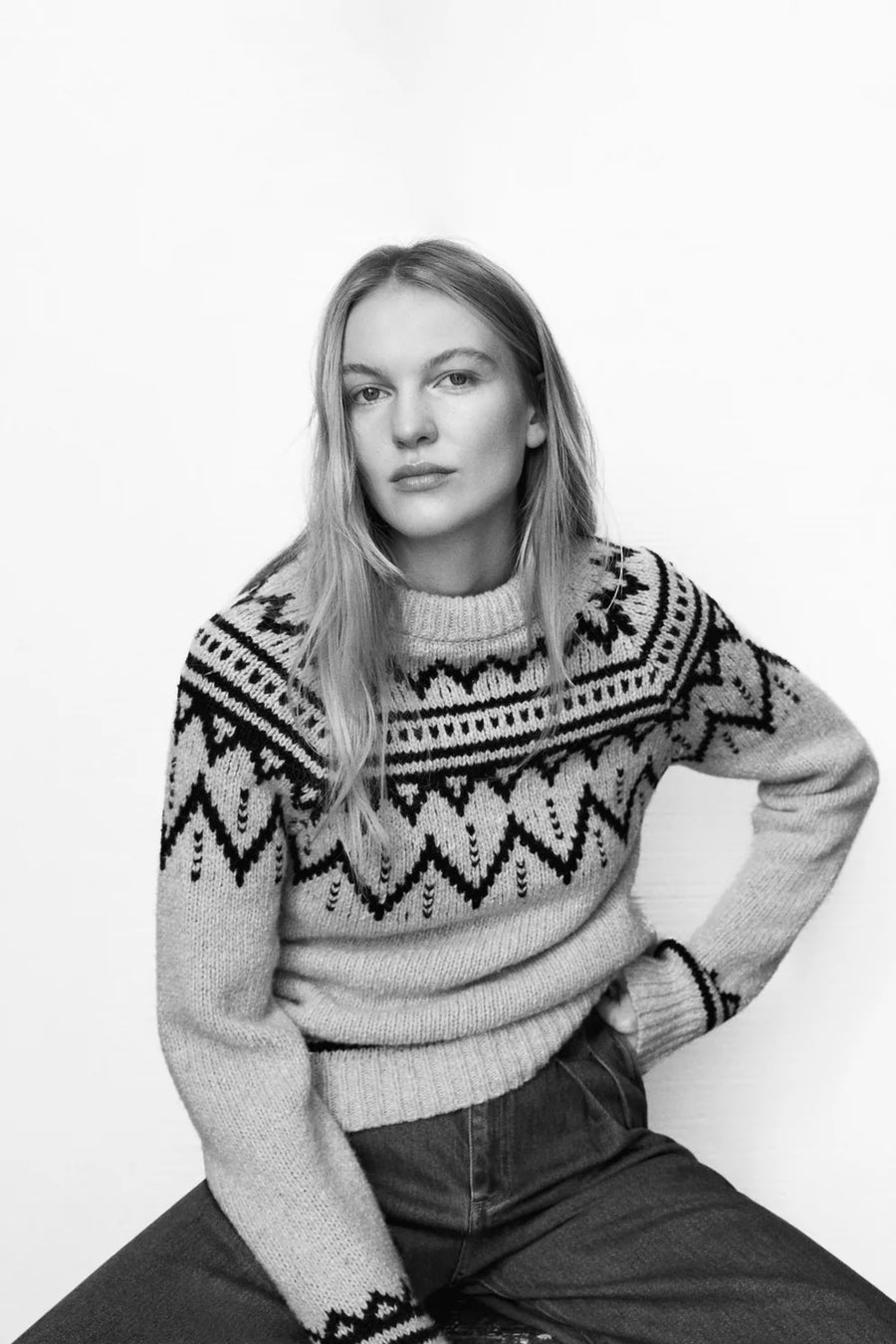 The New Society Woman Pullover LUNA Wool Mix